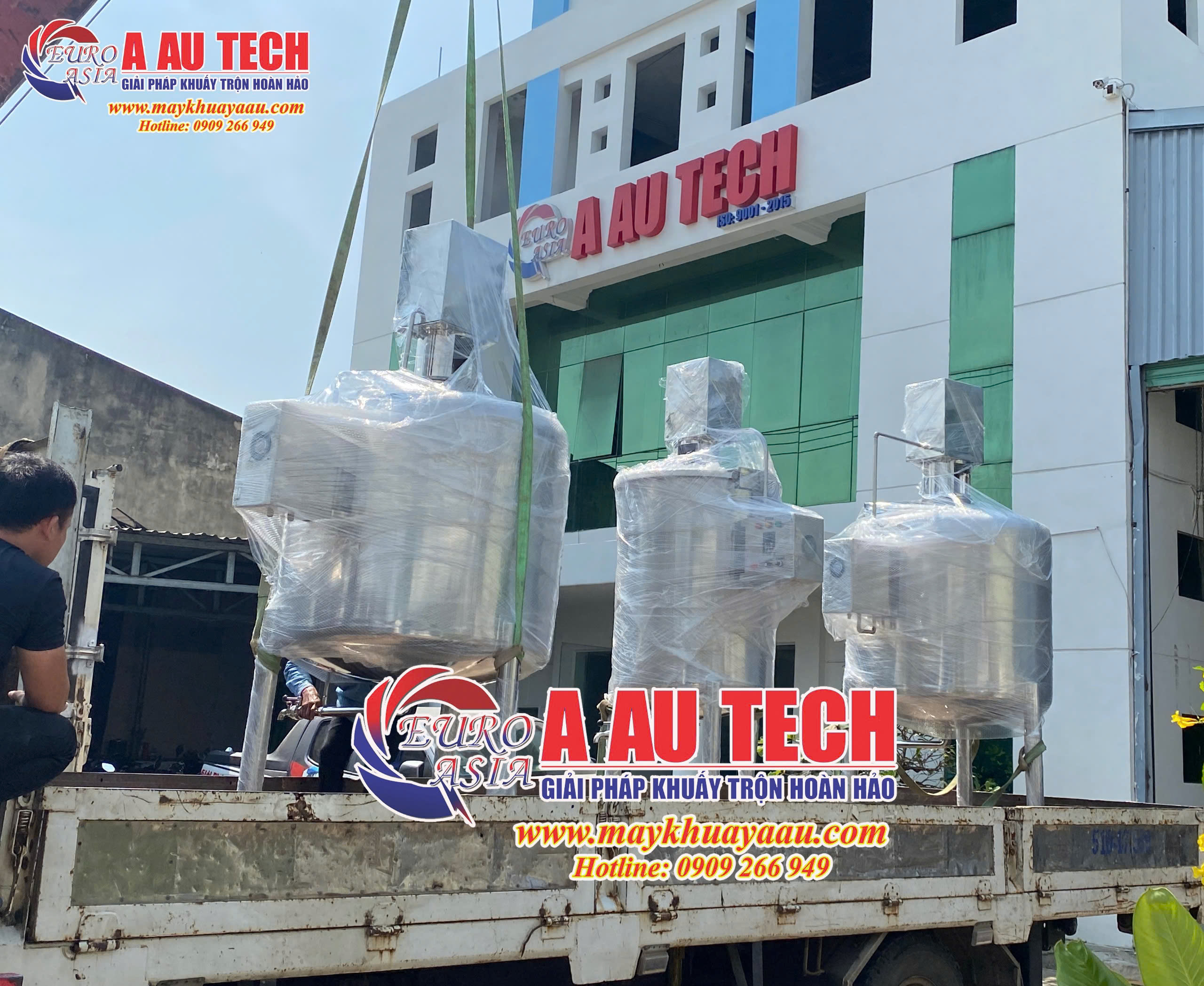 Á Âu gia công cung cấp bồn khuấy gia nhiệt thực phẩm uy tín