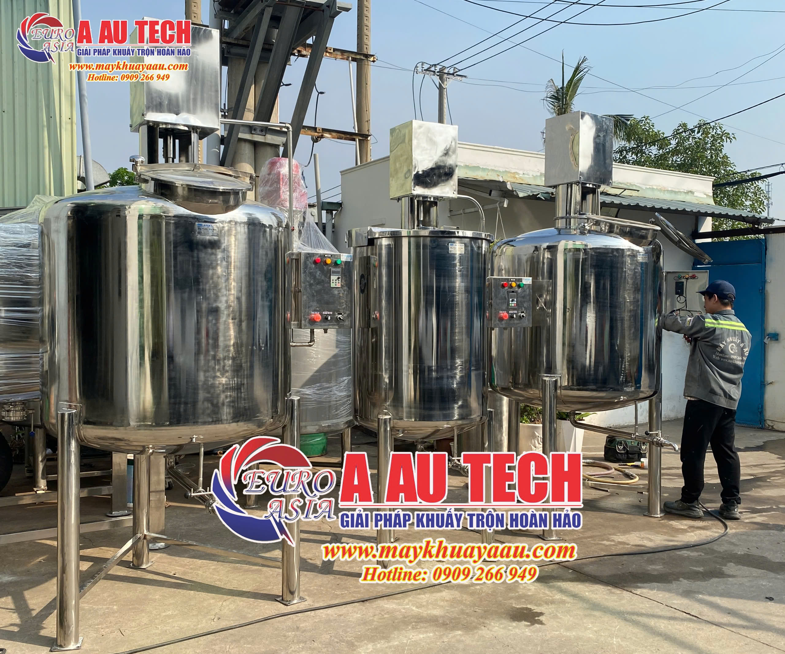 bồn khuấy tương ớt 1000 lít