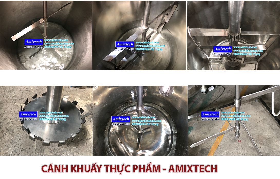 cánh khuấy trộn thực phẩm