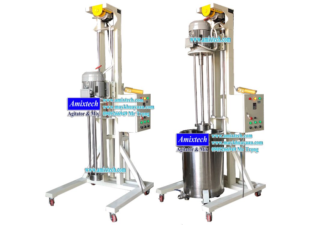 máy đồng hóa mỹ phẩm nâng hạ bằng điện 200 lít