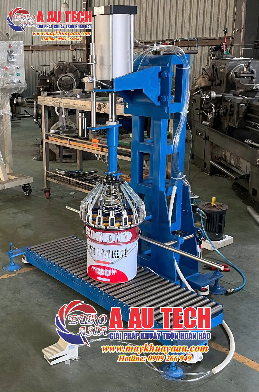 máy ép nắp thùng 20 lít