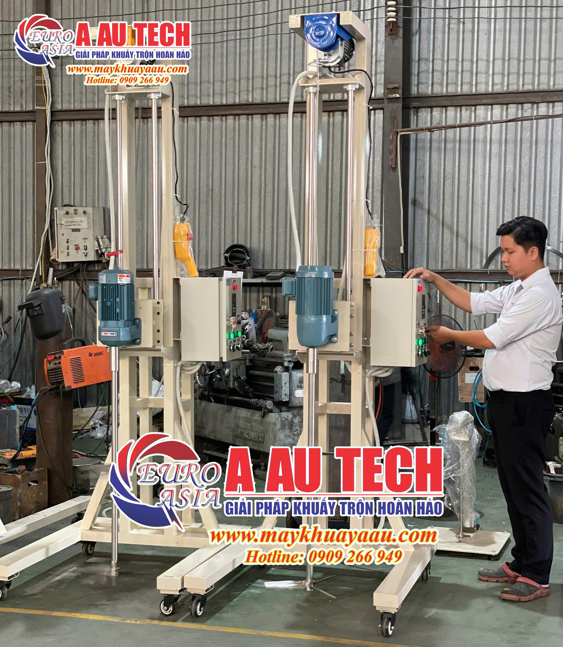máy khuấy sơn 200 lít