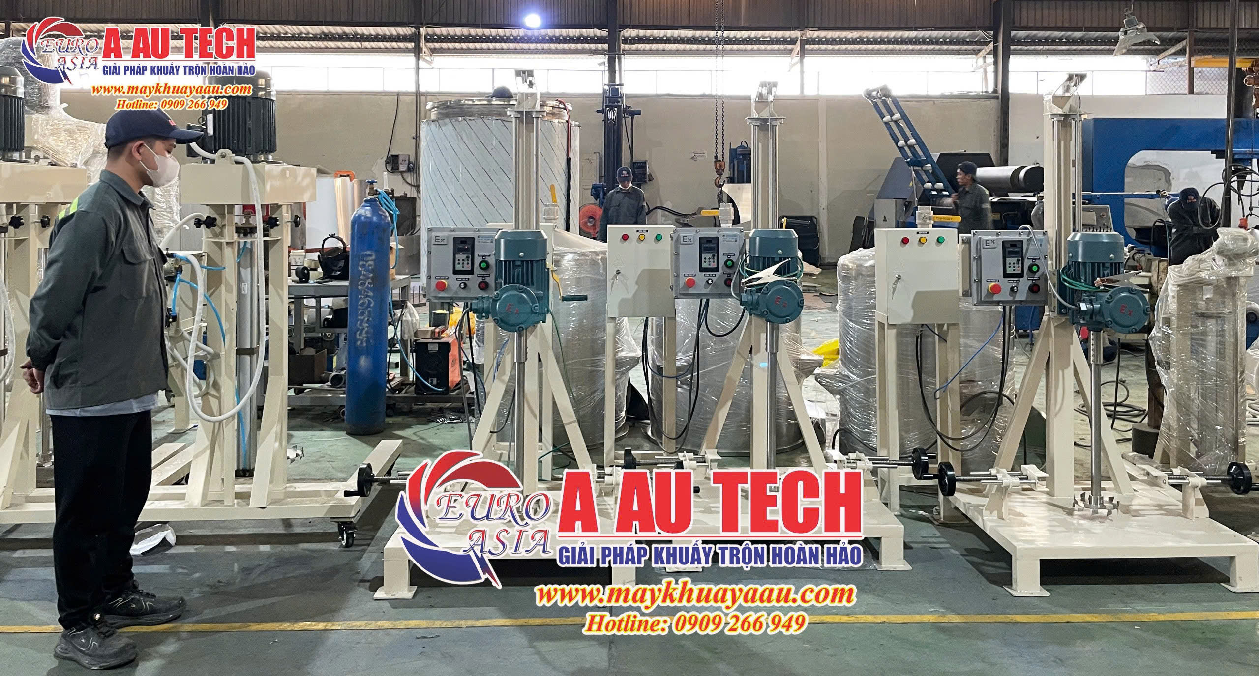 máy khuấy phòng nổ