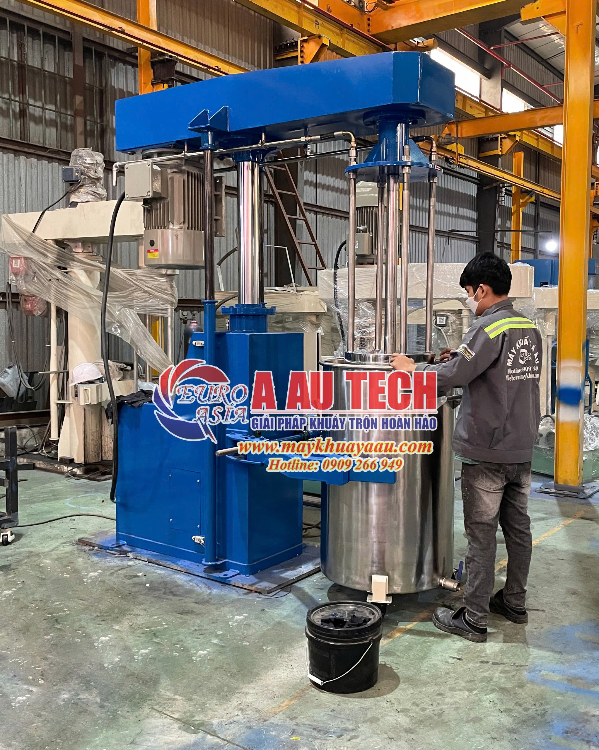 máy nghiền rổ 500 lít