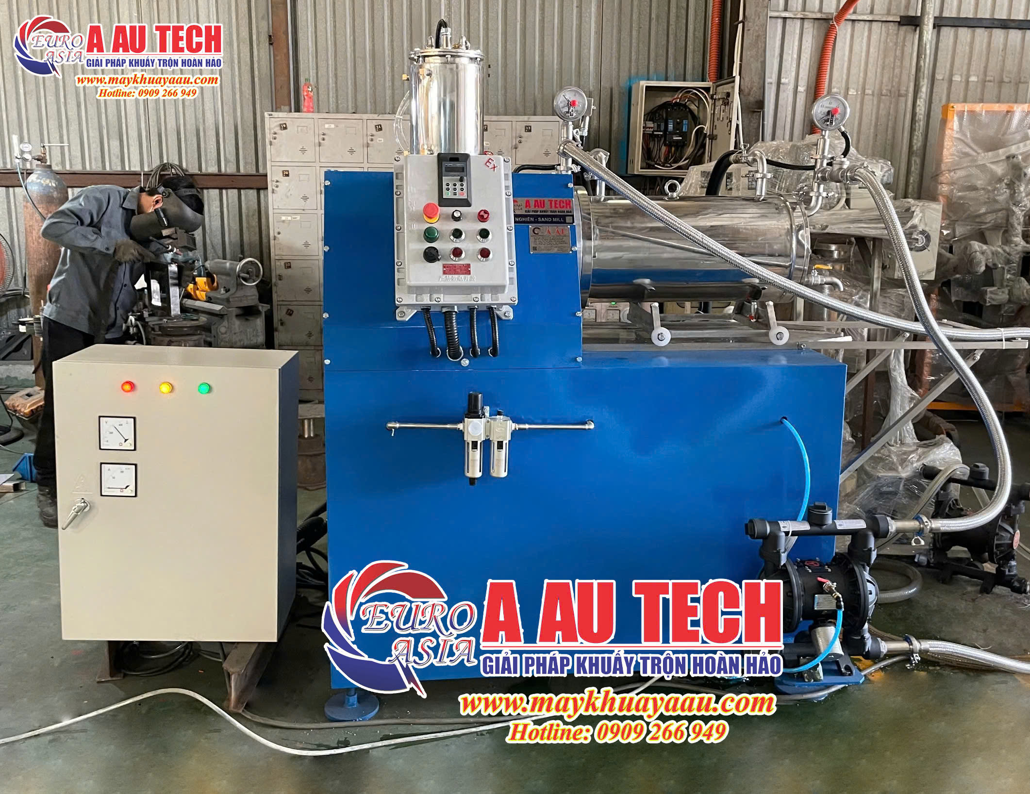 máy nghiền ngang nghiền mực in 20L