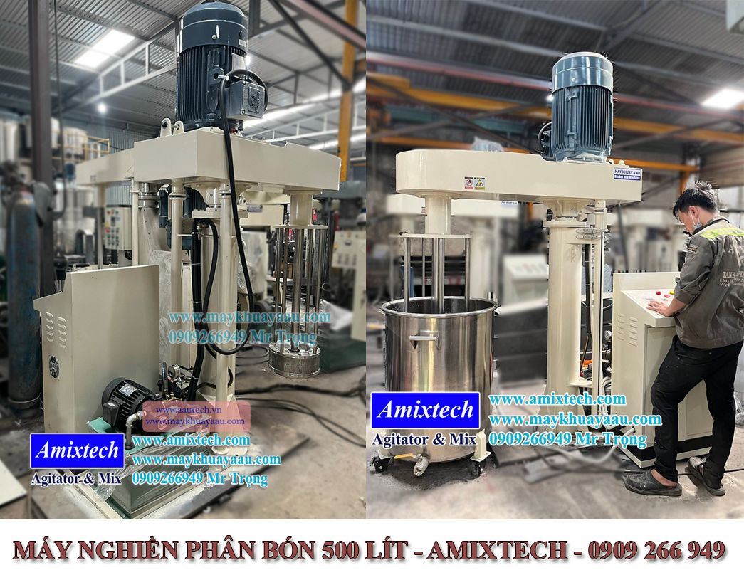 máy nghiền phân bón 500 lít